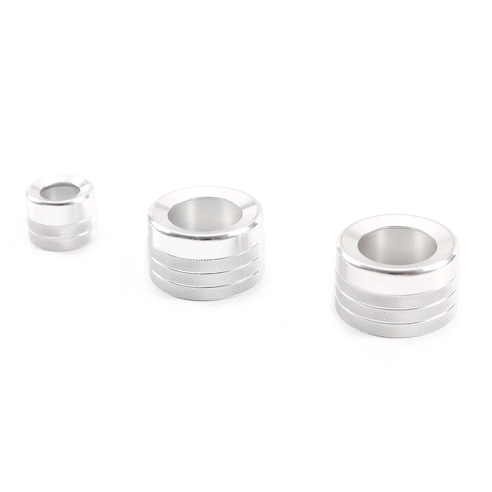 

Car Air Condition Volume Switch Ring Knob Cover Luxury for BMW X5 E70 E71 2008-2013(Silver)