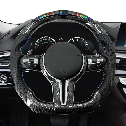 Для BMW F10 F20 F30 F01 F02 F06 F07 F15 F22 F31 F34 F32 F33 F36 F80 F82 F87 E90 E91 E92 E60 E46 M Performance LED Рулевое колесо