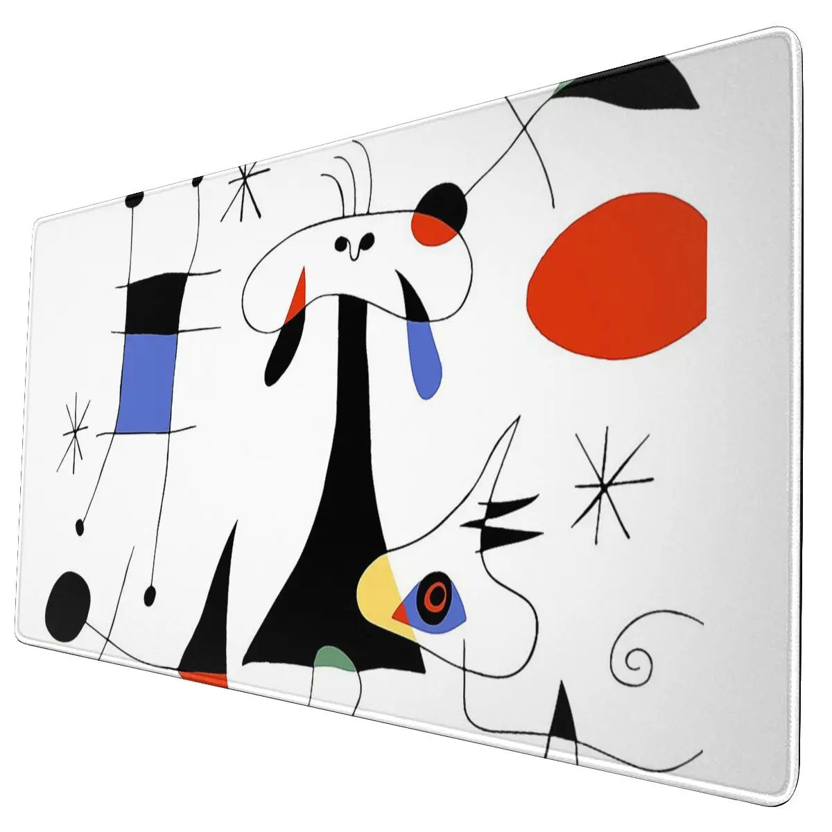 

Joan Miro Sun Gaming Mouse Pad Keyboard Mouse Mat Art Painting Artist Large Non-Slip Rubber Mousepad for Gamers