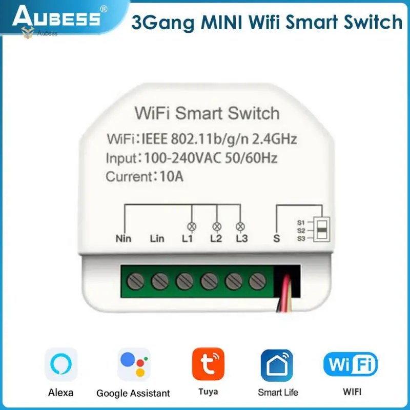 

Умный автоматический мини-выключатель с дистанционным управлением. Совместим с переключателями таймера Tuya Alexa Google Home для умного дома