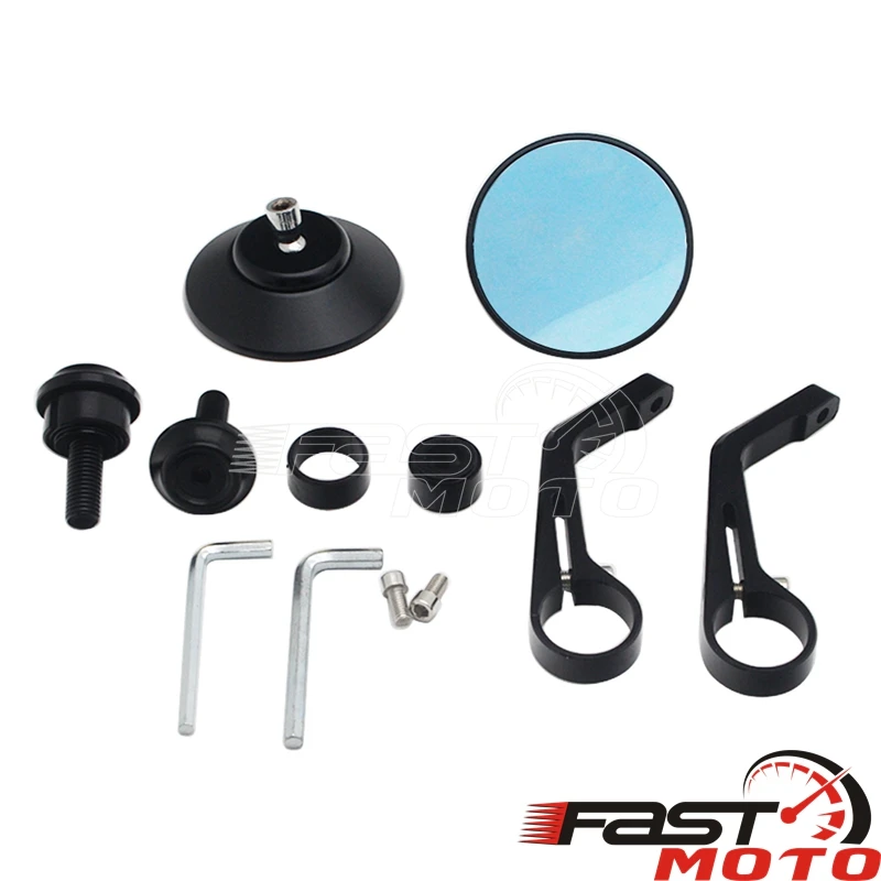 Круглые алюминиевые боковые зеркала заднего вида CNC для ручки Мотоцикла BMW S1000R