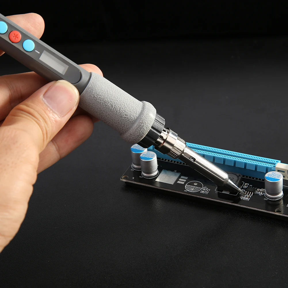 

Practical LCD Electric Soldering Iron Constant Temperature Internal Heating Welding Solder Rework Heat Pencil Set