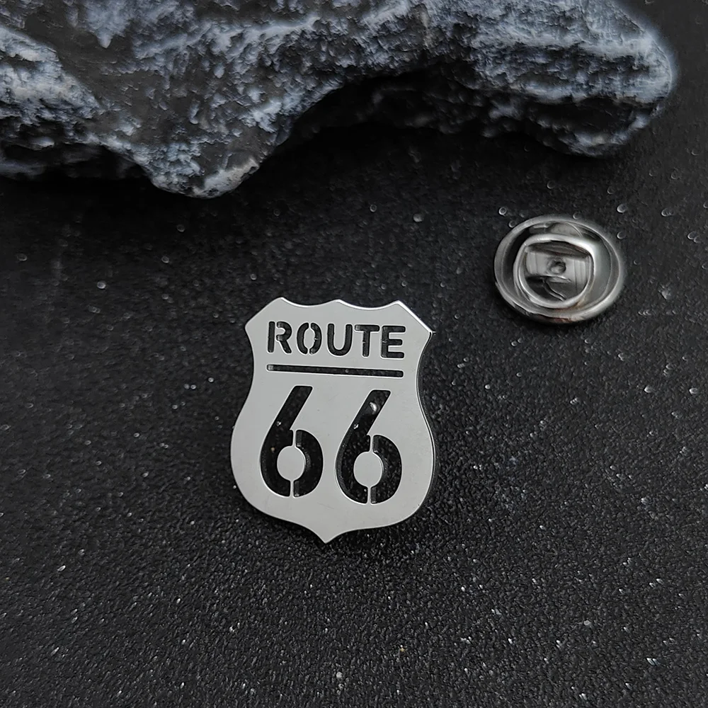 Мужская брошь из нержавеющей стали