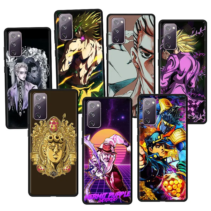 

Cover Case for Samsung Galaxy S10 S20 S21 S22 Plus Ultra FE S10Plus S20FE S21Ultra 5G Cell Soft Phone Anime JoJo Killer Queen