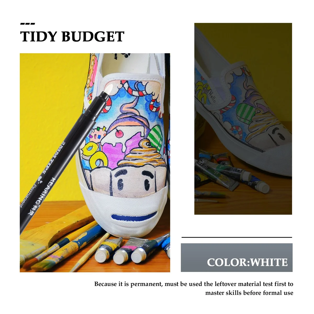 1x маркеры для ткани перманентные цвета текстильной одежды сделай сам футболка