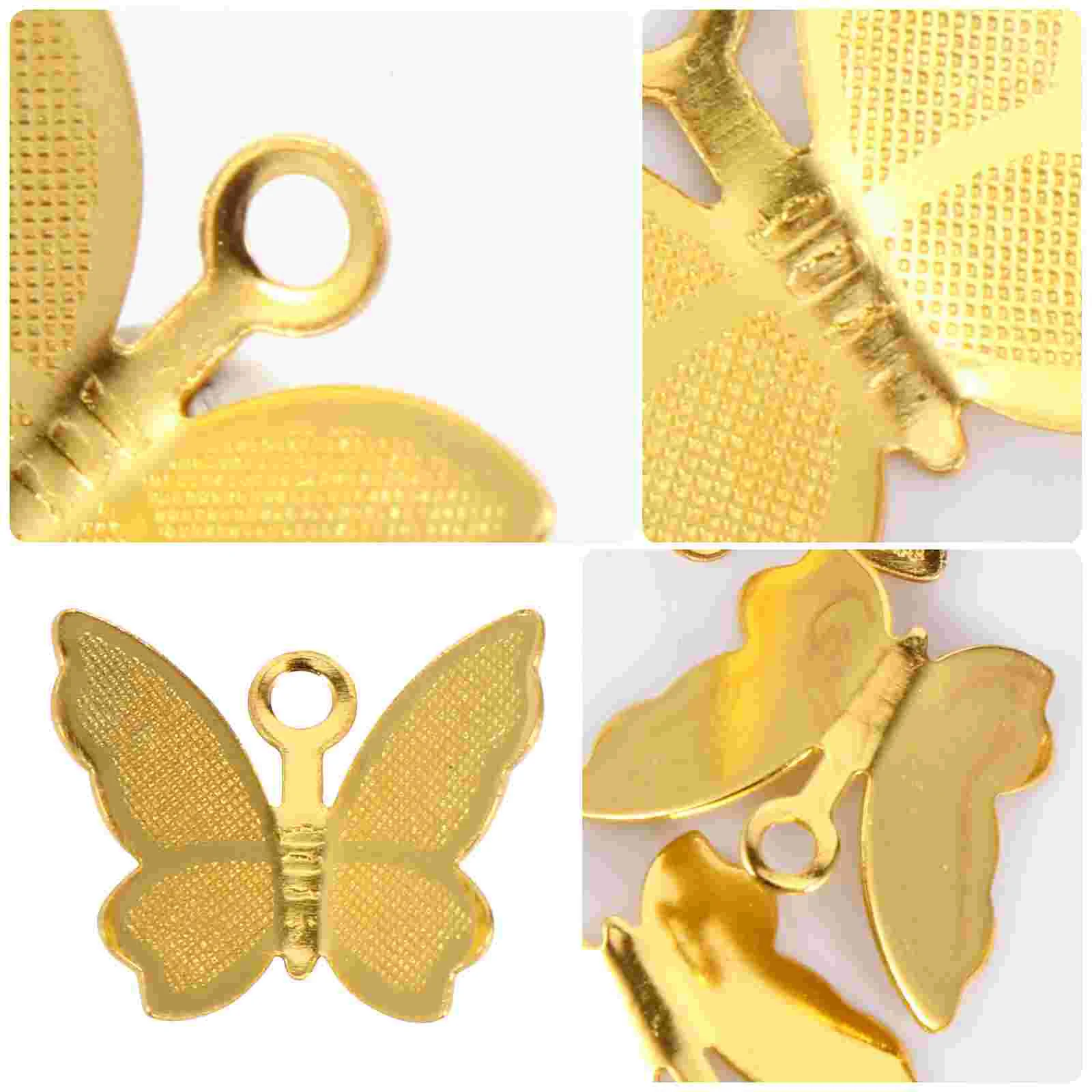 

50 шт., подвеска в виде бабочек