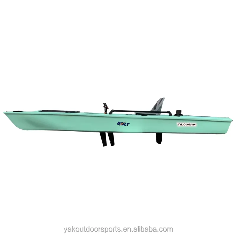 Каяк Yak Outdoors 13 футов (4 м) с двойным педальным приводом и гребным винтом, для использования на реке, корпус из ПЭ-пластика, двухместный, для серфинга (art.: 3920d91f2162f) - 3920d91f2162f