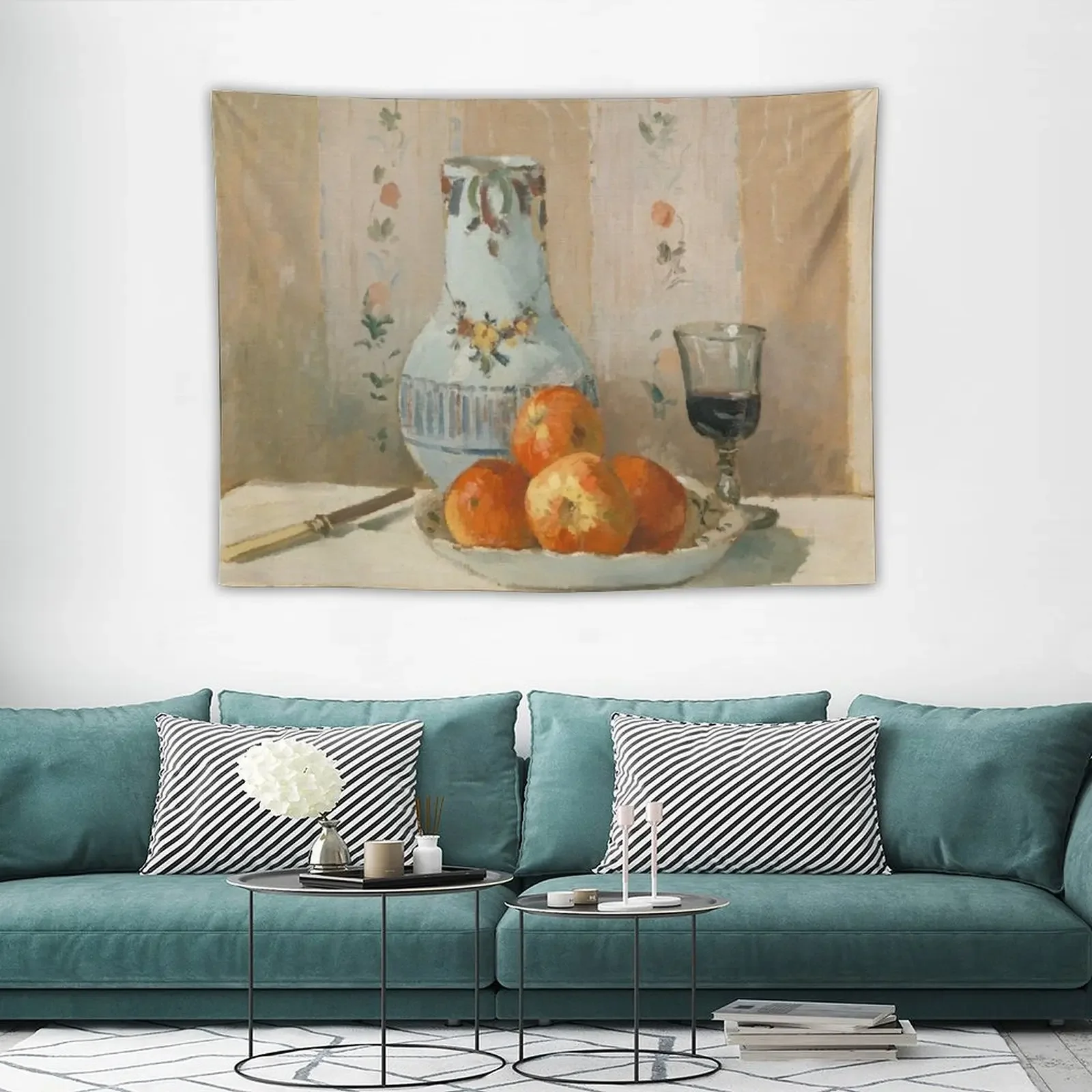 Натюрморт Pissarro с яблоками и кувшином гобелен декоративные картины декоративная