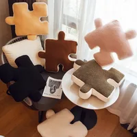 Fashion Stuffed Creative Puzzle Shaped Pillow Modern Spliceable Cushion Throw Pillow Living Room Waist Cushion Home Decoration