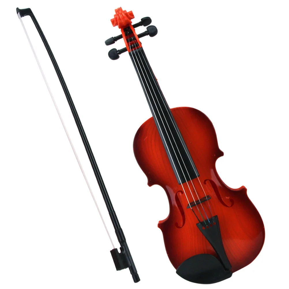 

Musical Instruments Adults Simulated Violin Stage Performance Prop Kids Toy Puzzle Plaything Plastic Children