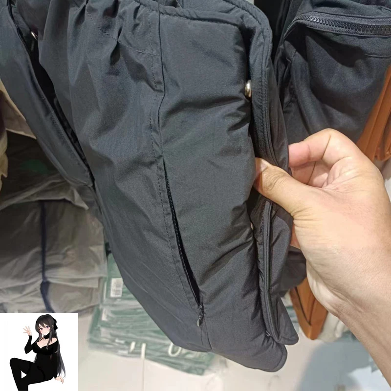 Черный пуховый жилет без рукавов ACW для мужчин и женщин зимние теплые пуховые