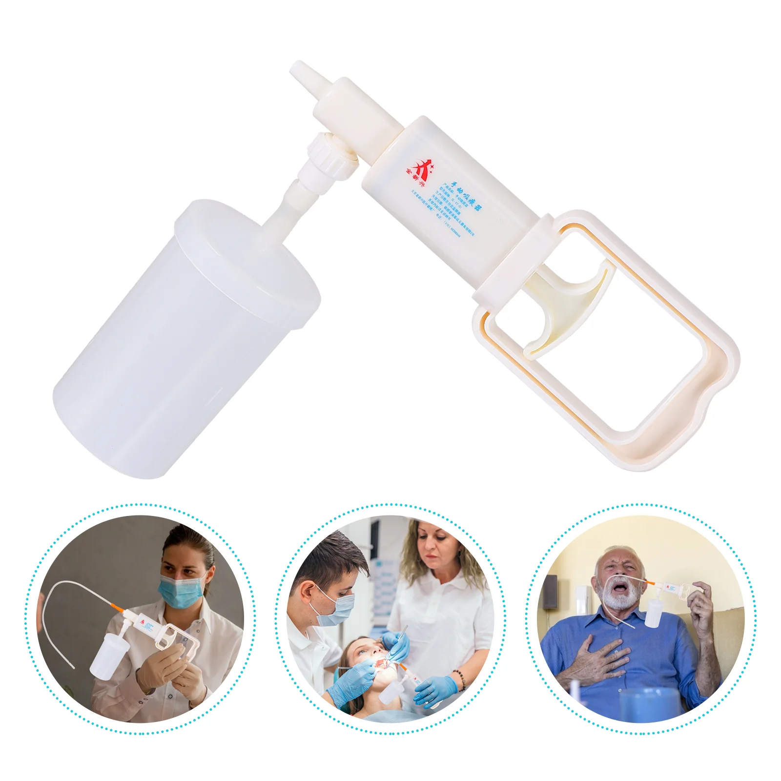 

1pc Manual Sputum Aspirator Household Handheld Sputum Catheter Suction Device