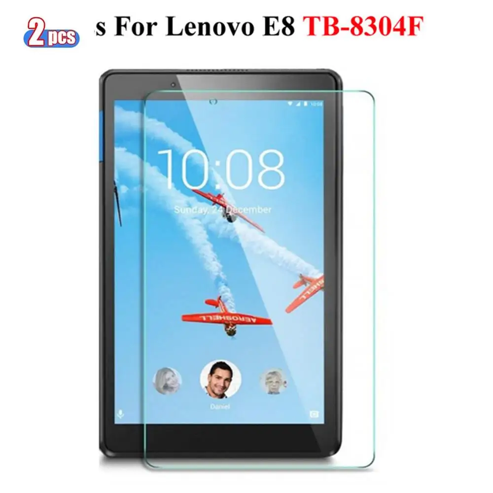 

2PCS Tempered Glass For Lenovo Tab E7 E8 E10 TB-7104F 7104 7.0 TB-8304F TB-8304 8.0 TB-X104F X104 10.1 Tablet Screen Protector