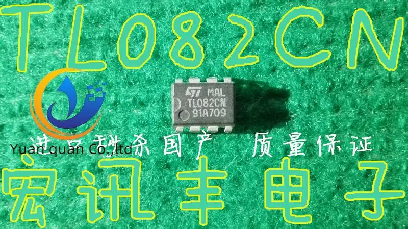

20 шт., оригинальный новый высокоскоростной двухсторонний усилитель TL082CN DIP-8
