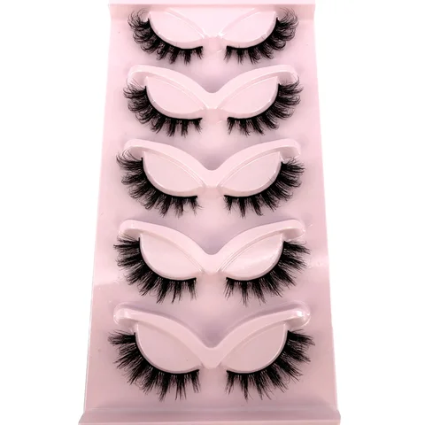 HBZGTLAD 5 пар 3D искусственных ресниц