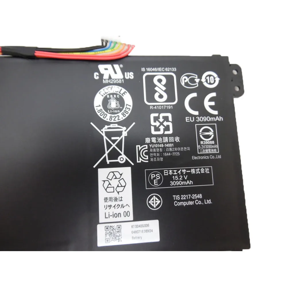Аккумулятор для ноутбука ACER Nitro 5 AN515-51 AN515-52 AN515-53 V3-371 17 2 В 3090 мАч 46 Вт/15 3220 48 Втч AC14B8K