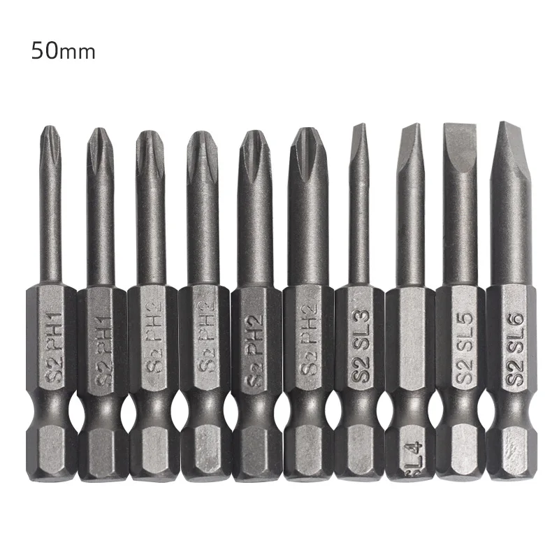 Yunbei 10 шт. 50mmS2 шестигранный набор 1 5-12 с магнитоэлектрическим