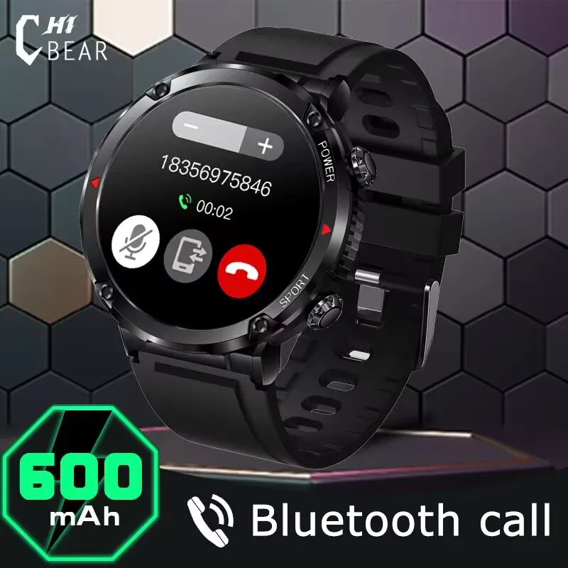 ChiBear Bluetooth Call Men Smart Watch 600 mAh Large Battery