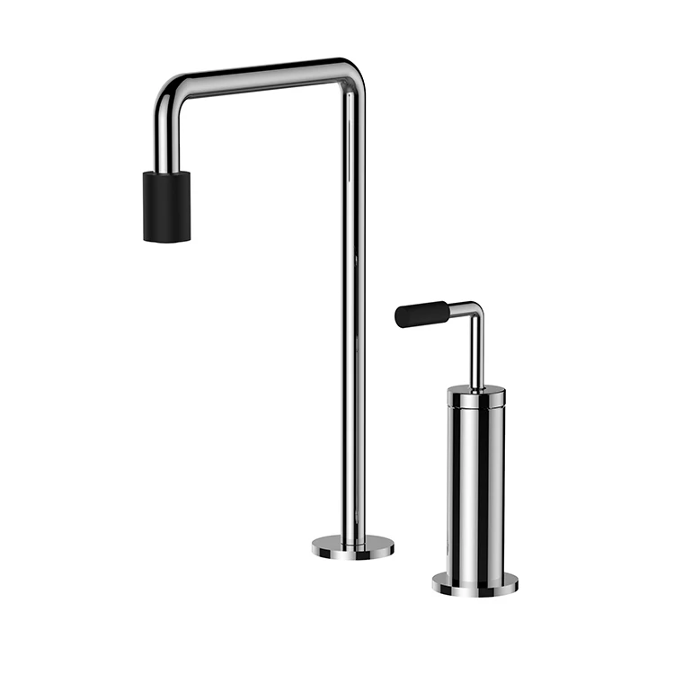 

Single Handle Widespread Bathroom Sink Mixer Tap Deck Mounted Bathtub Mixers