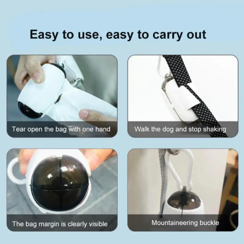 

Portable Dog Poop Bags Pet Dog Poop Bags Dispenser Puppy Pick Up Poop Bag Holder Pet Dog Accessories Supplies Dog Bags