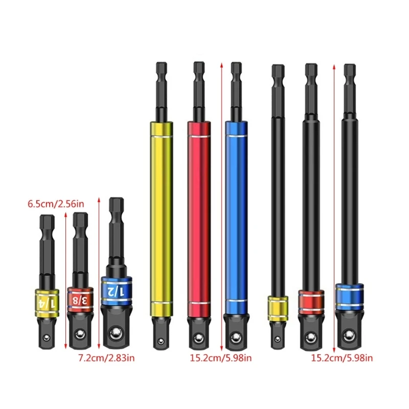 Переходники для сверлильных головок воздействия на шестигранные отвертки и