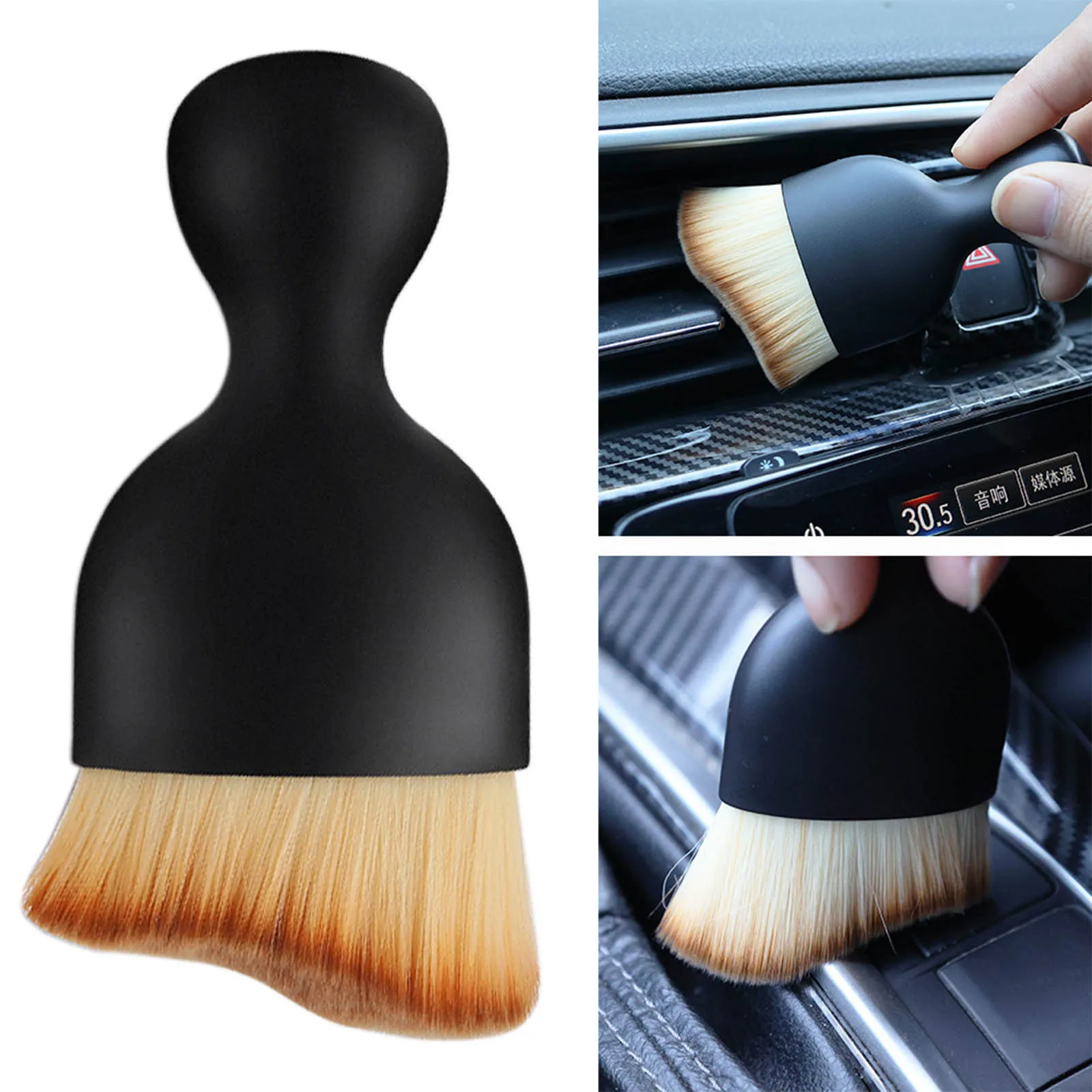 

Car Brush Cleaning Tool for Car Air Vent Brush Conditioner Grille Duster Wipe Auto Detailing Cleaner Car Interior Cleaning Tools