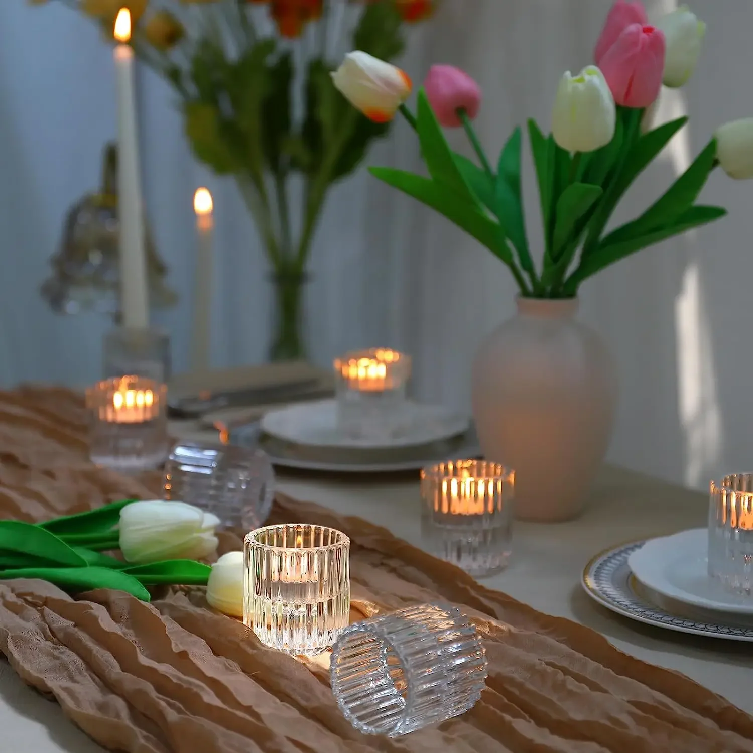 6 шт./упаковка свечи в виде конуса