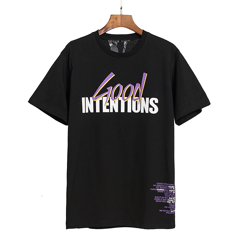 

VLONE Men's / Women's Couples Casual Fashion Trend High Street Loose HIP-HOP100% Cotton Printed Round Neck T-Shirt 1545