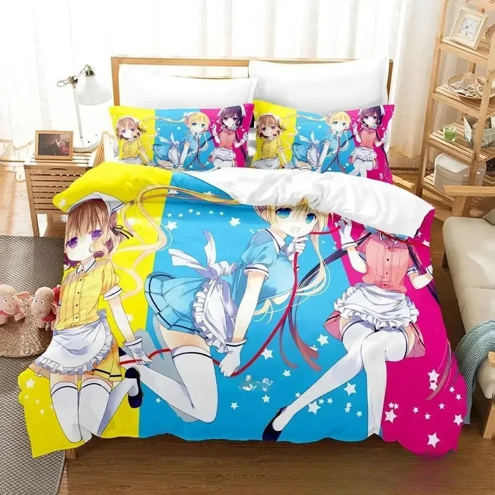 Комплект постельного белья 3D Kawaii Blend S с принтом и наволочкой, пододеяльник, мягкое постельное белье королевского размера, домашний комплект постельного белья с 3D аниме (art.: 3920d21cdee09) - 3920d21cdee09