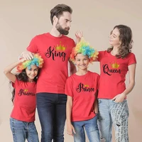 2022 new round neck loose casual family parent child t shirt short sleeve t shirt boys clothes family matching outfits