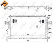 

58355 водный радиатор двигателя, ручной ASTRA G 04 Z16XEP
