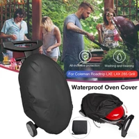 outdoor garden bbq grill cover waterproof dustproof kitchen grill cover suitable for weber q2002000 series bbq rack 90x55x27cm