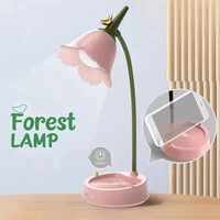 led rechargeable reading eye protection desk lamp bedside learning 3 speed dimming touch folding study room decoration bedroom