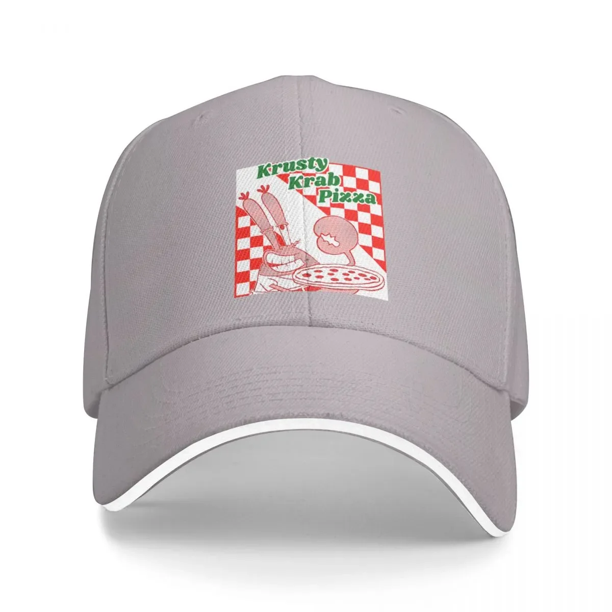 

New Krusty Krab Pizza Cap Baseball Cap streetwear Big size hat golf hat women Men's