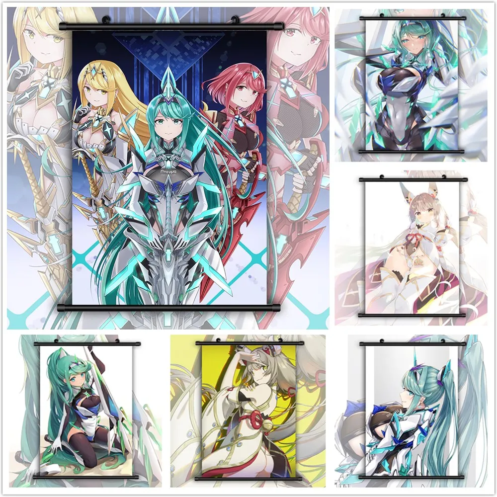 Xenoblade летопицы 2 пневма Нийя HD Печать баннер настенный постер прокрутка