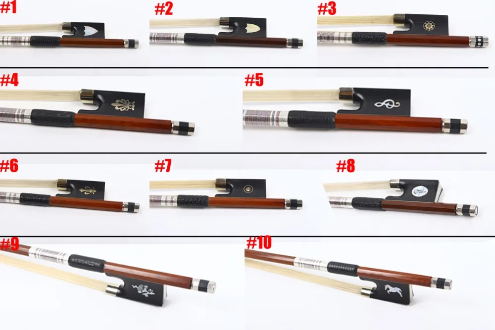 

Бант для скрипки Yinfente 4/4, бразильское дерево, эбеновое дерево, лягушка, аксессуары для скрипки, натуральный конский волос, прямой баланс, полный размер