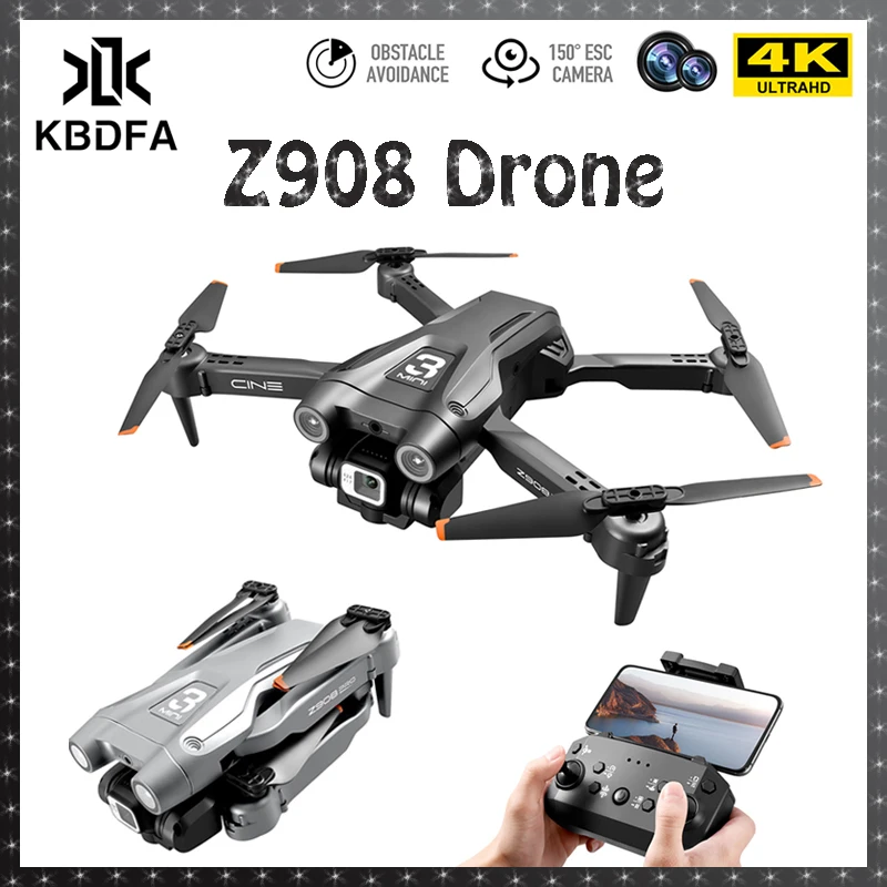 

Квадрокоптер KBDFA Z908 Pro RC 4K HD профессиональная камера ESC с оптическим потоком и локализацией 2,4G WIFi обход препятствий 140g Квадрокоптер игрушка