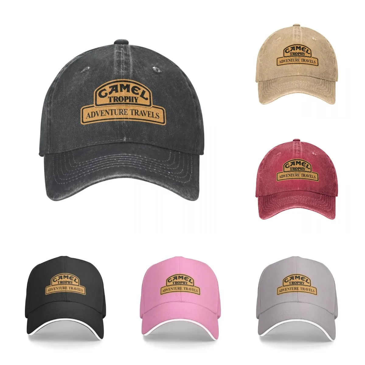 Dad Camel Trophy Racing Baseball Cap Vintage Hat Outdoor Travel Washed Denim Cap Hats Designer Cap Men Snapback