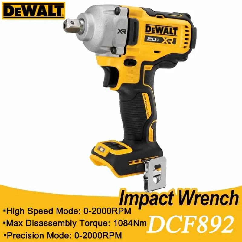 DEWALT DCF892 Электрический ударный гайковерт 20 в беспроводной Перезаряжаемый гаечный