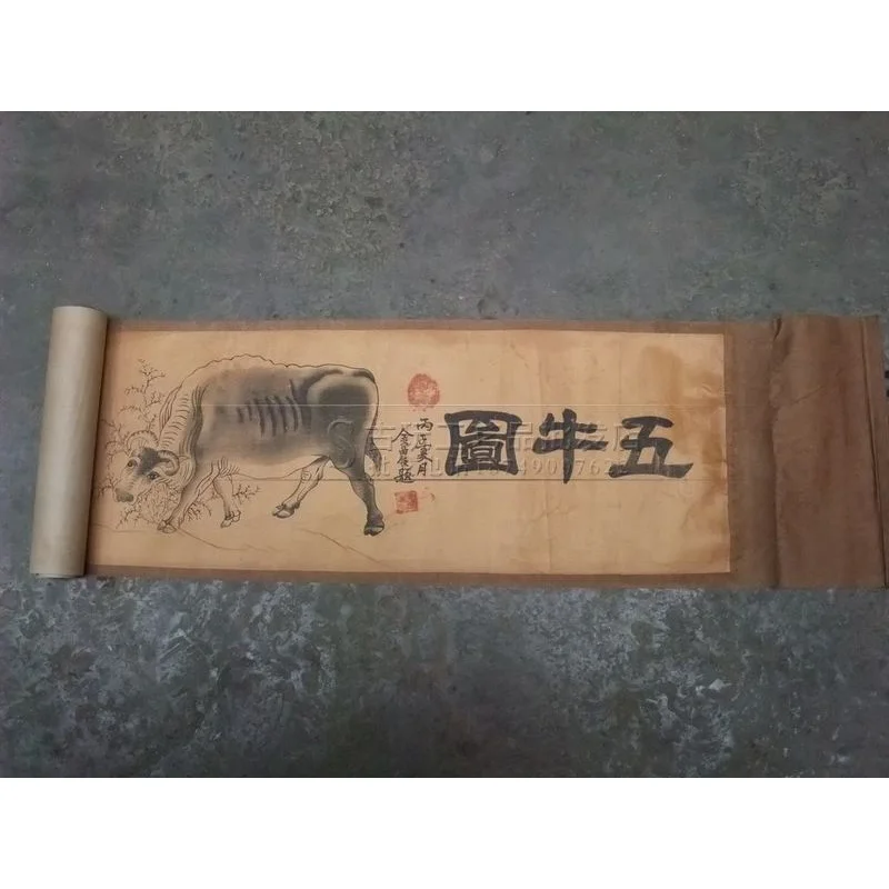 Оптовая продажа Лидер продаж картины с длинным свитком в старинном стиле картина