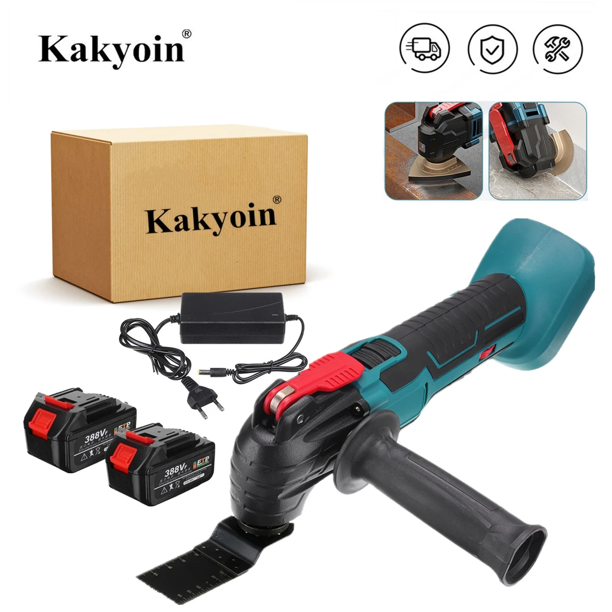 18V Cordless Oscillating Tool Multi Brushless Power Tool Electric Trimmer Renovator Home DIY Woodworking For Makita 18V Battery