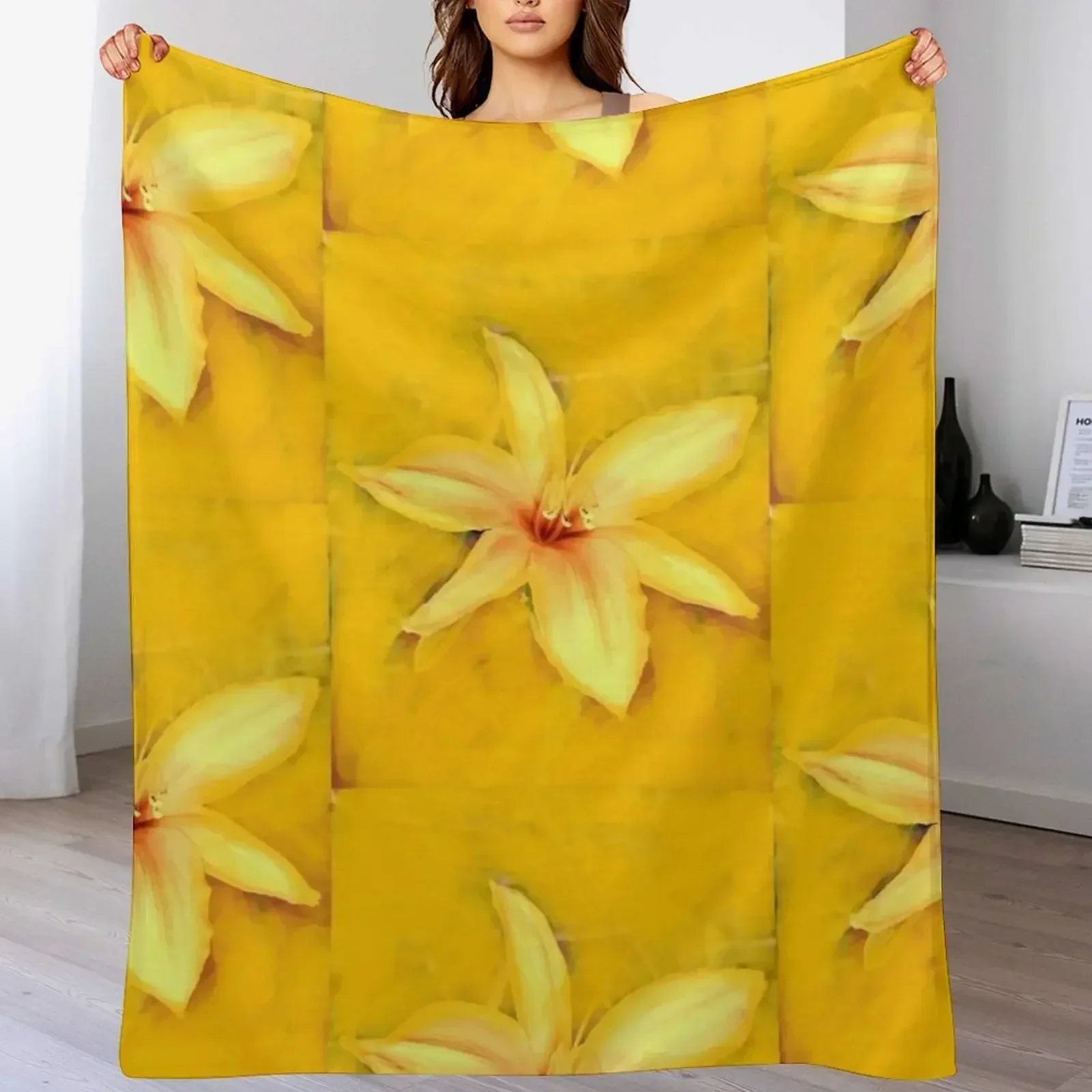 Звездный желтый Lilly плед одеяло диван спальный мешок зимние кровати одеяла