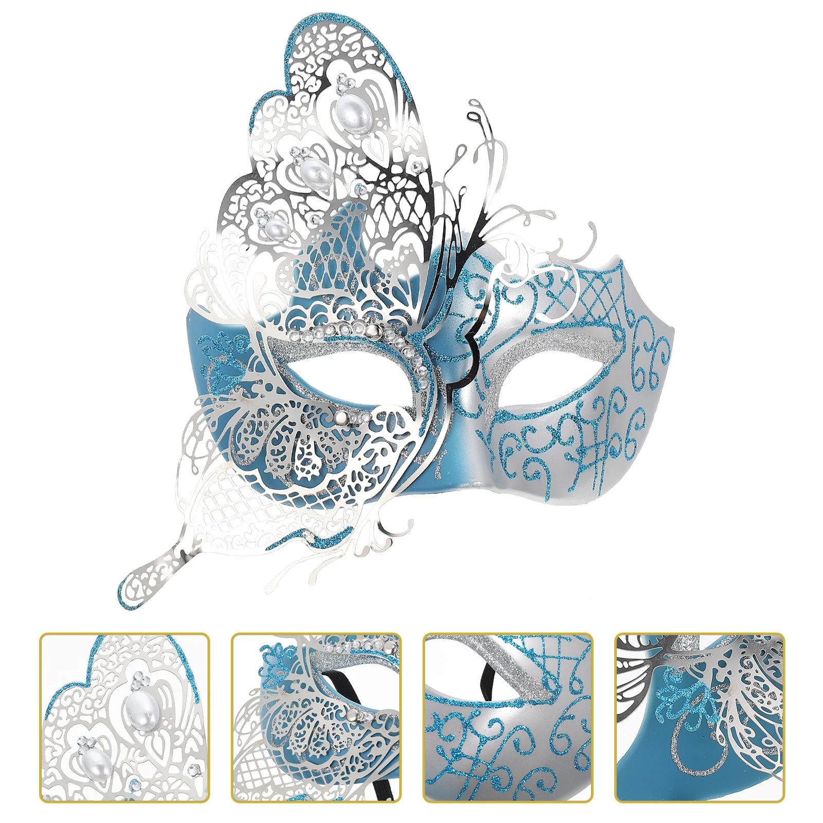 

Masquerade Party Masks Metal Prophalfcostume Decor Cosplay Faceandpropsdecorative Photography Dancing Festival Adult Supplies