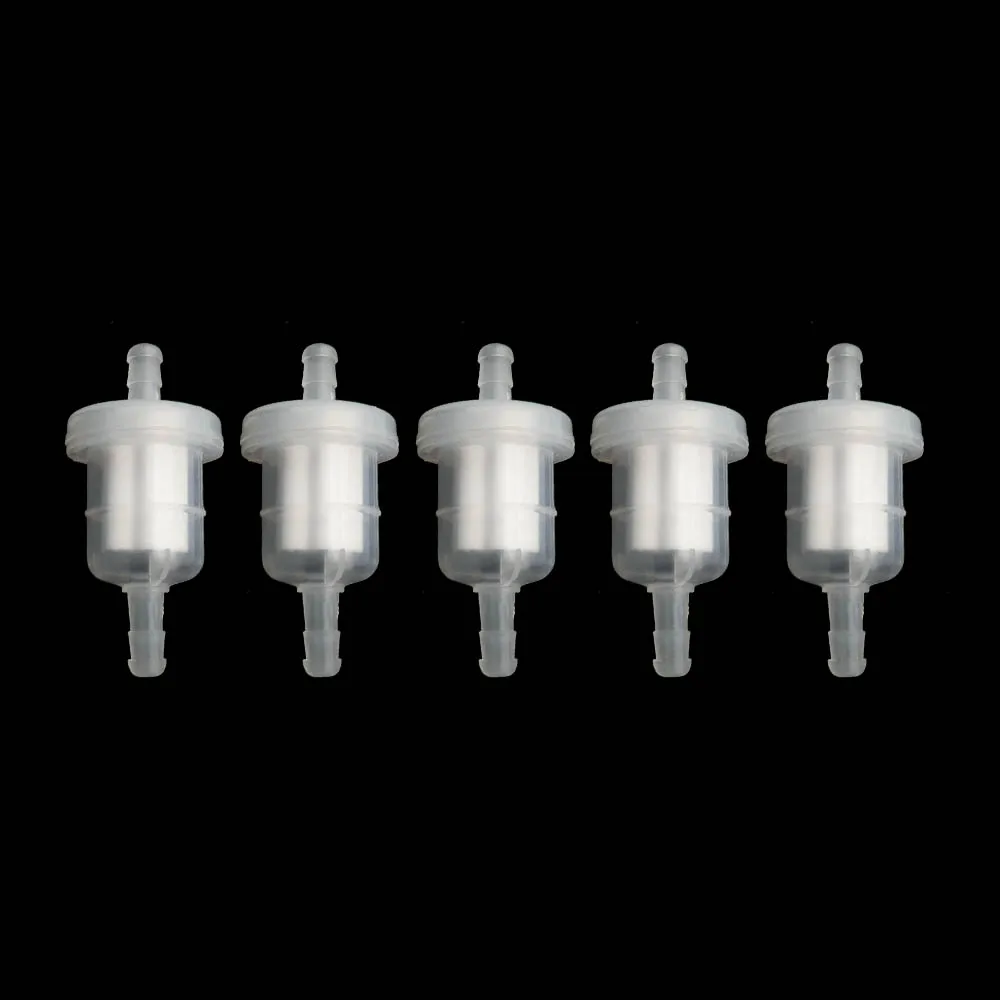 

15/10/5 шт. газовый топливный фильтр, универсальный бензиновый газовый топливный фильтр для мотоцикла GY6, мопеда, скутера, велосипеда для грязи, квадроцикла TaoTao