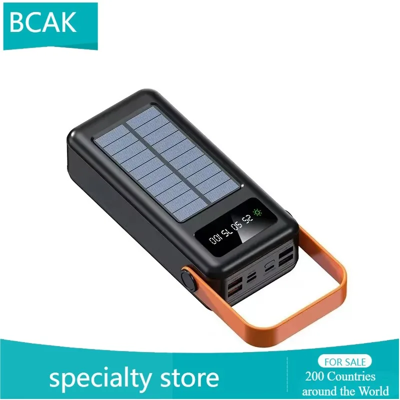 BCAK Новый аккумулятор на солнечной энергии оптом 50000 мАч 200000 mah Портативный