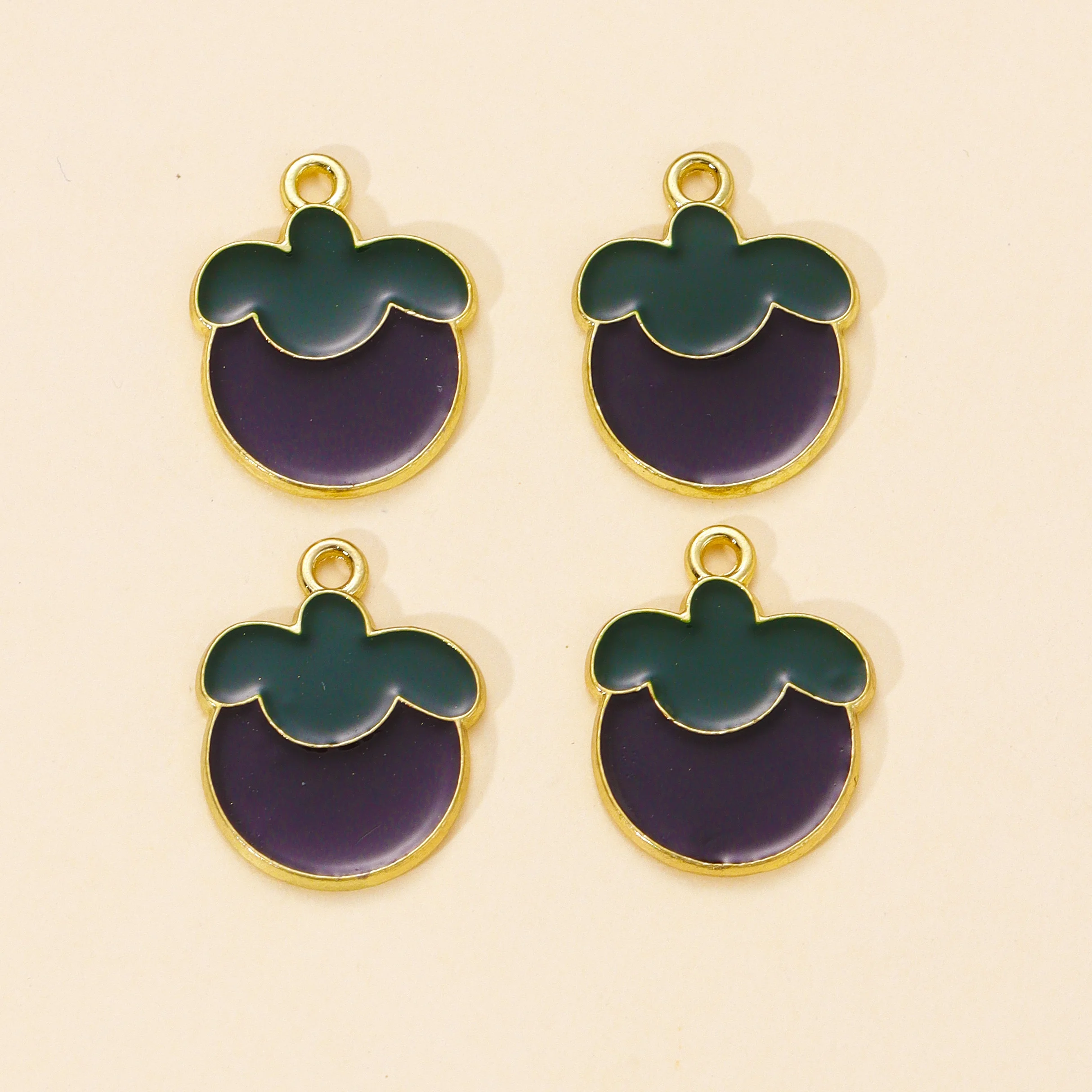 

20Pcs Cute Enamel Fruits Charms Pendants for Jewelry Making Handmade DIY Earrings Women Necklace Keychain Accessories Wholesale