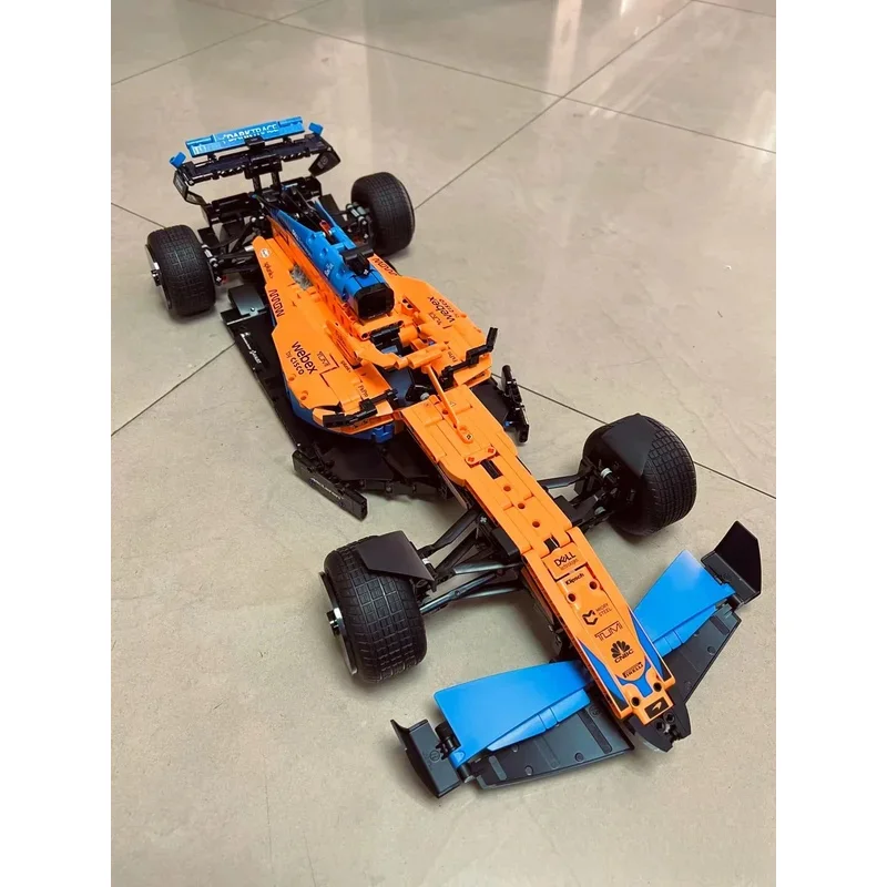 Конструктор серии F1 скоростной гоночный автомобиль игрушка для детей подарок на