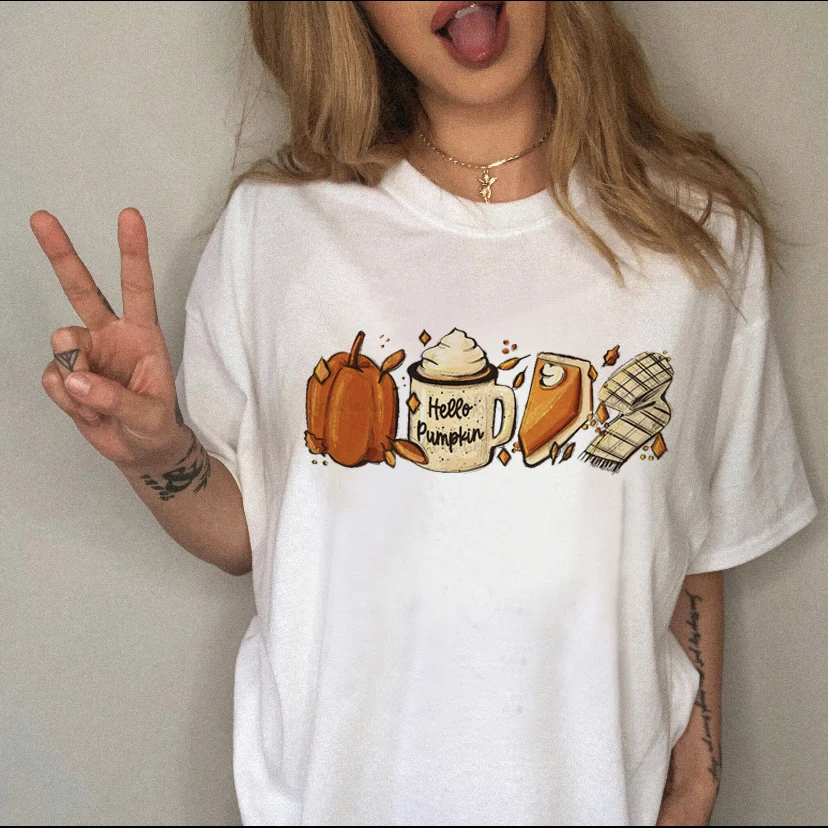 

Футболка женская летняя с забавным мультяшным принтом, 2022