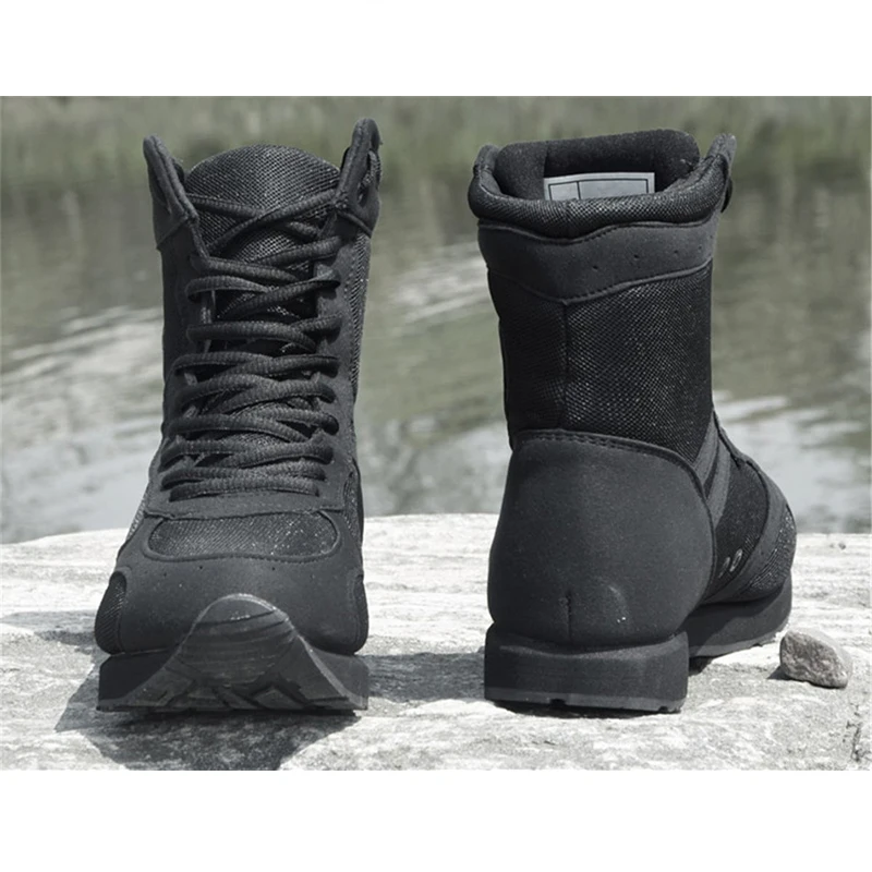 Summer Ultra-light Hiking Shoes Men Women Combat Training Boots Soldier Marine Tactical Boots Black Breathable Military Boots