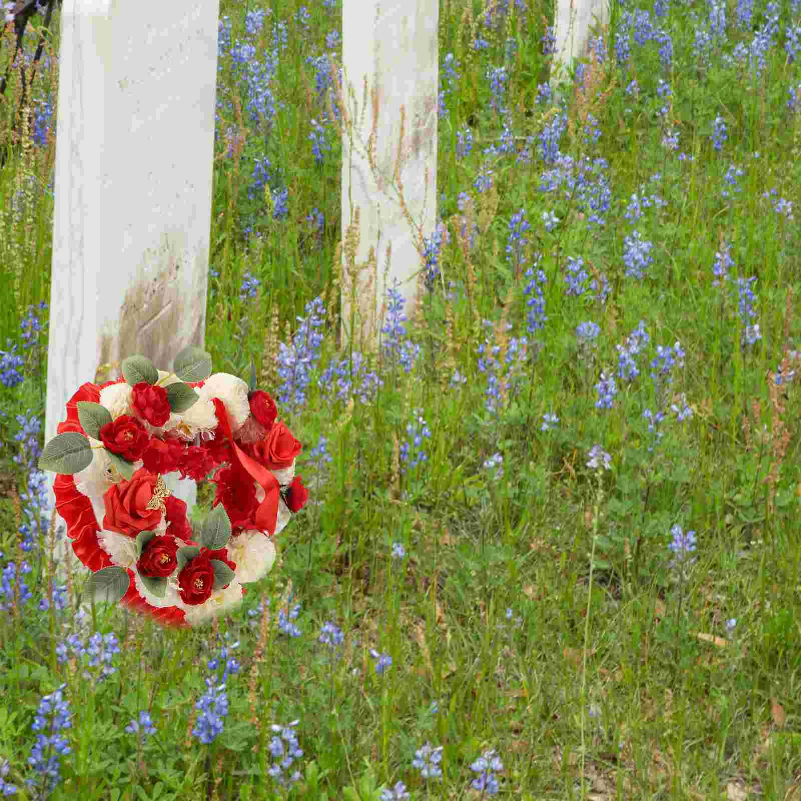 Памятный венок в форме сердца цветочные украшения венки для входной двери